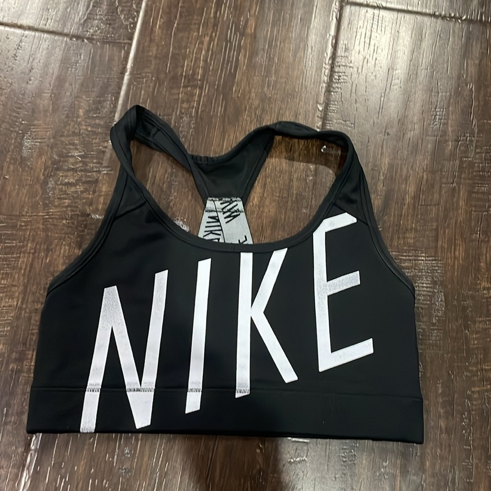 Nike Sports bra black/white sz small